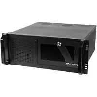 Lanberg - Rack-monterbar 4U - ATX - ingen strømforsyning - sort - USB/Lyd