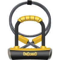 Onguard cykellås PitBull Mini DT 8008 + wire (ONG-8008)
