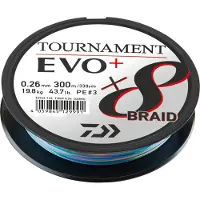 Daiwa Tournament Evo Plus Flettet Fiskesnøre 300 M