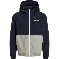Jack & Jones Overgangsjakke 'JJERush' navy / greige / hvid