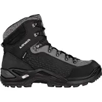 Lowa - Varme vandresko - Renegade Warm Gtx Mid Black / Grey til Unisex - Størrelse 44 - Sort