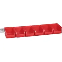 Allit 457060 Opbevaringskasser Kan stables (L x B x H) 615 x 165 x 75 mm Rød 1 stk