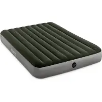 Intex Oppustelig madras 203x152x25 cm med indbygget fodpumpe 64763