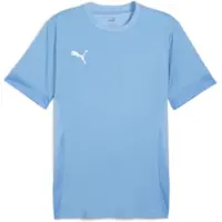 Puma Trænings T-Shirt teamGOAL - Lys blå/Hvid, størrelse Medium