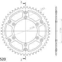 Supersprox Stealth 51d Rst808x51gld Bagtandhjul