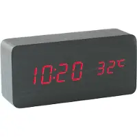 INF Digitalt LED vækkeur Red