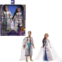 Disney Princess Wish 2-Doll Set King Magnifico & Queen Amaya Posable Fashion Dolls med aftagelige outfits & tilbeh?r HRC18