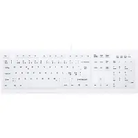 Contour Design Active Key MedicalKey ClassicClean AK-C8100 - Tastatur - medicinsk, hygiejnisk design - full size - USB - Nordisk - hvid