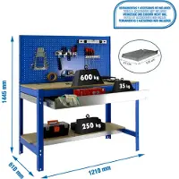Simonwork (bancos De Trabajo) Bt2 Box Metalhylde 1445x1210x610 Mm