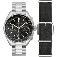 Bulova Herreur 96K111 Lunar Pilot Sort/Stål Ø43.5 mm