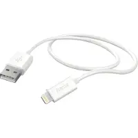 Hama Basic Line Charging/Data Cable - Lightning-kabel - Lightning han til USB han - 1 m - hvid