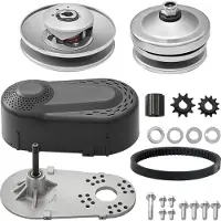 Vevor -drivkobling, 2-8 hk motor, 2000 o/min. højstyrke-drivkobling med asymmetriske hjul og robust gummirem, robust og holdbar kobling med fuldt tilbehør, passer til forskellige motorer.