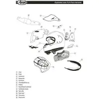 Arai Renegade-v Upper Hjelmens Forreste Luftventil