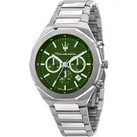Maserati Herreur R8873642011 Stile Grøn/Stål Ø45 mm
