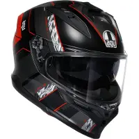 AGV K7 Kyber Integralhjelm Mat/Sort/Rød L