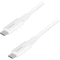 Logilink CU0180, 0,8 m, USB C, USB C, 40 Gbit/sek., Hvid