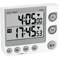 TFA-Dostmann 38.2025 Dobbelt Elektronisk Timer Vækkeur