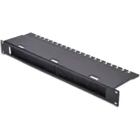 Digitus DN-19 ORG-3U-SW - Rack-kabel styrepanel - sort, RAL 9005 - 1U - 19