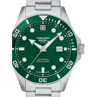 Swiss Alpine Military Herreur 7095.2134 Deep Sea Diver Grøn/Stål