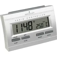 Technoline WT87, Digital alarmur, Rektandel, Sølv, 12/24h, °C, LCD