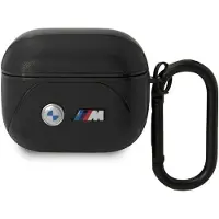 BMW BMA322PVTK AirPods 3 gen cover sort/sort Læder Curved Line