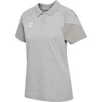 Hummel Funktionsbluse 'Travel' grå-meleret / hvid