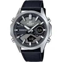 Casio Herreur EFV-C120L-8AEF Edifice Grå/Læder Ø45.5 mm