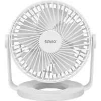 Savio AD-01 WHITE, Husholdning bladløs ventilator, Hvid, Bord, Acrylonitrilbutadienstyren, Polypropylen (PP), 36 dB, Knapper