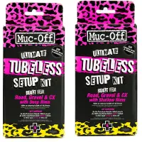 Muc-Off MUC -OFF Ultimate TUBLESS SETUP KIT ROAD/GRAVEL/CX 44MM - RULELSE CONVERSIONS KIT til cykler - inkluderer r?rl?st d?k fugemasse og r?rl?se ventil