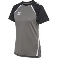 Hummel Funktionsbluse 'Lead 2.0' grå / mørkegrå / hvid
