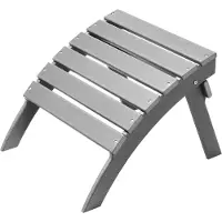 Vevor Adirondack fodskammel, 21,5L x 18,9B x 14,8H tommer HDPE plastik foldbar Adirondack fodskammel, vejrbestandig fodstøtte til Adirondack stol, brugt til udendørs veranda, pool, græsplæne, baghave,