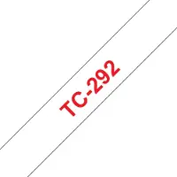Brother - Hvid, rød - Rulle (0,9 cm x 7,7 m) 1 stk. printerbånd - for P-Touch PT-15, PT-20, PT-2000, PT-3000, PT-500, PT-5000, PT-6, PT-8, PT-8E