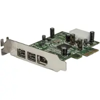 StarTech.com Startech 3 Port 2b 1a Low Profile 1394 PCI Express FireWire Card Adapter - FireWire adapter - PCI Express x1 lavprofil - FireWire 800 - 2 porte + 1 x
