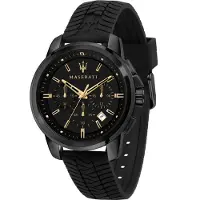 Maserati Herreur R8871621011 Successo Sort/Gummi Ø44 mm