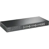 TP-LINK TL-SL2428P 24-Port 10/100Mbps + 4-Port Gigabit Smart Switch with 24-Port PoE+
