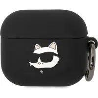 Karl Lagerfeld KLA3RUNCHK AirPods 3 cover sort/sort Silikone Choupette Head 3D