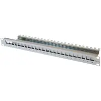 Telegärtner AMJ-S 19" Modulrack / patchpanel 24 port uudstyret, lysegrå
