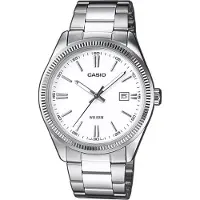 Casio Herreur MTP-1302D-7A1VDF Classic Hvid/Stål Ø39 mm