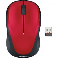 Logitech M235 Wireless Mouse - Red - Mus - Optisk - 3 knapper - Rød