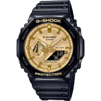 Casio Ur - Mænd - GA-2100GB-1AER - Sort - Quartz - Vandtæt 20 Atm - Dobbelt display - Plastik