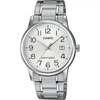 Casio Herreur MTP-V002D-7BUDF Classic Sølvfarvet/Stål Ø44 mm
