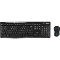 Logitech MK270 Wireless Combo - Sæt med mus og tastatur - trådløs - 2.4 GHz - fransk
