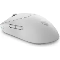 Dell Alienware Pro Wireless Gaming Mouse - Mus - optisk - 6 knapper - kablet, trådløs - USB, 2.4 GHz - månelys