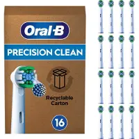Oral-B PRO Precision Clean Tandbørstehoveder - Hvid - 16-pak