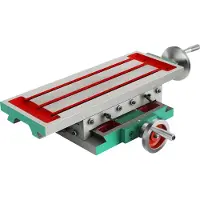 Vevor Fræsebord 17,7×6,7 tommer (450 x 170 mm) Sammensat glidefræsebord 30 kg Multifunktionsarbejdsbord Krydsfræsemaskine Sammensat 2 akse 4-vejs til alle borestandere Bænkboring Fræsemaskine