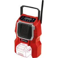 Einhell Trådløs byggepladsradio og højttaler 18V Bluetooth TC-SR 18 Li BT Audio KROP UDEN BATTERI