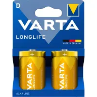 Varta Longlife batteri - D 2 pk.