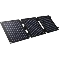 Trust Computer Products Zuny - Solarpanel - bærbar - 20 watt - 2 output-stikforbindelser (USB-C, USB) - sort