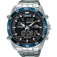 Lorus Herreur RW623AX5 Sports Sort/Stål Ø46 mm