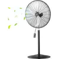Vevor Industriel Standventilator, 30 tommer 85-graders oscillerende ventilator, højdejusterbare stående ventilatorer med 3 justerbare hastigheder, højtydende gulvventilatorer til soveværelse, stue, hj